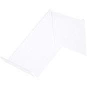 Plymor Clear Acrylic Book Easel with Flat Ledge, 6.5" W x 9.5" D x 4.5" H