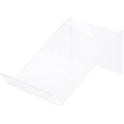 Plymor Clear Acrylic Book Easel with Flat Ledge, 5" W x 8" D x 4.5" H
