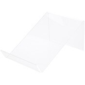 Plymor Clear Acrylic Book Easel with Flat Ledge, 5" W x 8" D x 4.5" H