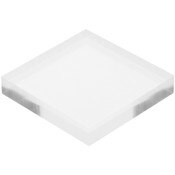 Plymor Clear Acrylic Square Polished Edge Display Base, 1.25" W x 1.25" D x 0.25" H