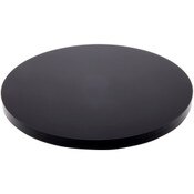 Plymor Black Acrylic Round Standard-Edge Display Base, 6" W x 6" D x 0.375" H