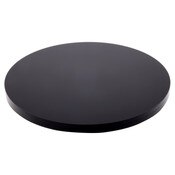Plymor Black Acrylic Round Standard-Edge Display Base, 6" W x 6" D x 0.375" H