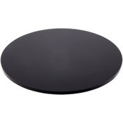 Plymor Black Acrylic Round Standard-Edge Display Base, 7" W x 7" D x 0.25" H