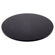 Plymor Black Acrylic Round Standard-Edge Display Base, 7" W x 7" D x 0.25" H