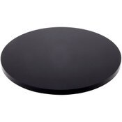 Plymor Black Acrylic Round Standard-Edge Display Base, 7" W x 7" D x 0.375" H