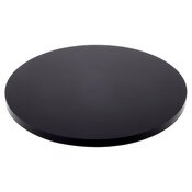 Plymor Black Acrylic Round Standard-Edge Display Base, 7" W x 7" D x 0.375" H