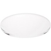 Plymor Clear Acrylic Round Standard-Edge Display Base, 7" W x 7" D x 0.375" H