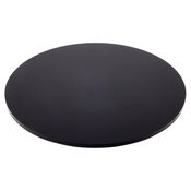 Plymor Black Acrylic Round Standard-Edge Display Base, 8" W x 8" D x 0.25" H