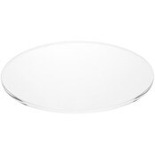 Plymor Clear Acrylic Round Standard-Edge Display Base, 8" W x 8" D x 0.25" H