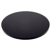Plymor Black Acrylic Round Standard-Edge Display Base, 8" W x 8" D x 0.375" H