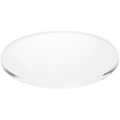 Plymor Clear Acrylic Round Standard-Edge Display Base, 8" W x 8" D x 0.375" H