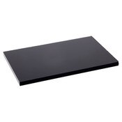 Plymor Black Acrylic Rectangular Standard-Edge Display Base, 5" W x 3" D x 0.25" H