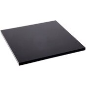 Plymor Black Acrylic Square Standard-Edge Display Base, 5" W x 5" D x 0.25" H