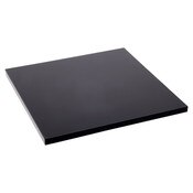 Plymor Black Acrylic Square Standard-Edge Display Base, 5" W x 5" D x 0.25" H