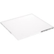Plymor Clear Acrylic Square Standard-Edge Display Base, 5" W x 5" D x 0.25" H