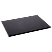 Plymor Black Acrylic Rectangular Standard-Edge Display Base, 6" W x 4" D x 0.25" H
