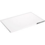 Plymor Clear Acrylic Rectangular Standard-Edge Display Base, 6" W x 4" D x 0.25" H
