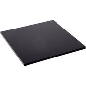 Plymor Black Acrylic Square Standard-Edge Display Base, 6" W x 6" D x 0.25" H