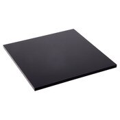 Plymor Black Acrylic Square Standard-Edge Display Base, 6" W x 6" D x 0.25" H