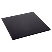 Plymor Black Acrylic Square Standard-Edge Display Base, 7" W x 7" D x 0.25" H