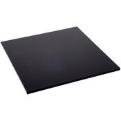 Plymor Black Acrylic Square Standard-Edge Display Base, 8" W x 8" D x 0.25" H