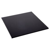 Plymor Black Acrylic Square Standard-Edge Display Base, 8" W x 8" D x 0.25" H