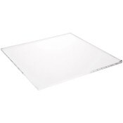 Plymor Clear Acrylic Square Standard-Edge Display Base, 8" W x 8" D x 0.25" H
