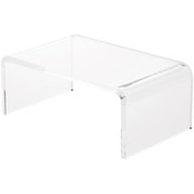 Plymor Clear Acrylic Rectangular Display Riser, 2" H x 5" W x 3" D (1/8" thick)