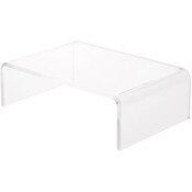 Plymor Clear Acrylic Rectangular Display Riser, 2" H x 6" W x 4" D (1/8" thick)