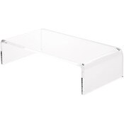 Plymor Clear Acrylic Rectangular Display Riser, 2" H x 8" W x 4" D