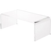 Plymor Clear Acrylic Rectangular Display Riser, 3" H x 8" W x 4" D (1/4" thick)