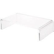 Plymor Clear Acrylic Rectangular Display Riser, 3" H x 12" W x 6" D (3/8" thick)