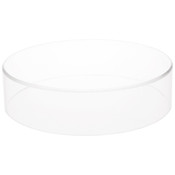 Plymor Clear Acrylic Round Cylinder Display Riser, 2" H x 8" D