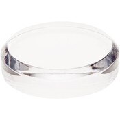 Plymor Clear Acrylic Beveled Round Display Base, 4" W x 4" D x 1" H