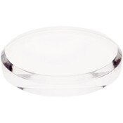 Plymor Clear Acrylic Beveled Round Display Base, 6" W x 6" D x 1" H