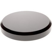 Plymor Black Acrylic Beveled Round Display Base, 6" W x 6" D x 1" H