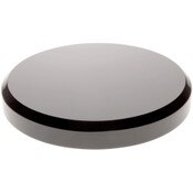 Plymor Black Acrylic Beveled Round Display Base, 7" W x 7" D x 1" H