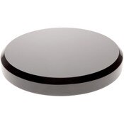 Plymor Black Acrylic Beveled Round Display Base, 7" W x 7" D x 1" H