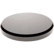 Plymor Black Acrylic Beveled Round Display Base, 8" W x 8" D x 1" H