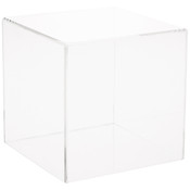 Plymor Clear Acrylic Display Case with No Base, 5" x 5" x 5"