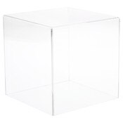 Plymor Clear Acrylic Display Case with No Base, 7" x 7" x 7"
