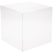 Plymor Clear Acrylic Display Case with No Base, 9" x 9" x 9"
