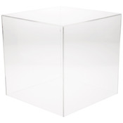 Plymor Clear Acrylic Display Case with No Base, 13" x 13" x 13"