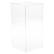 Plymor Clear Acrylic Display Case with No Base, 6" x 6" x 12"