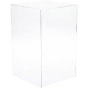 Plymor Clear Acrylic Display Case with No Base, 7" x 7" x 11"