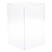 Plymor Clear Acrylic Display Case with No Base, 7" x 7" x 11"