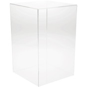 Plymor Clear Acrylic Display Case with No Base, 9" x 9" x 14"