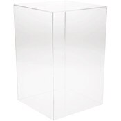 Plymor Clear Acrylic Display Case with No Base, 9" x 9" x 14"