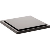 Plymor Black Acrylic Base for Square Clear Acrylic Display Case, 5" x 5"