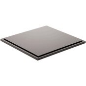 Plymor Black Acrylic Base for Square Clear Acrylic Display Case, 9" x 9"